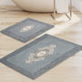 Mijölnir Juego de alfombras de baño de 2 piezas, gris